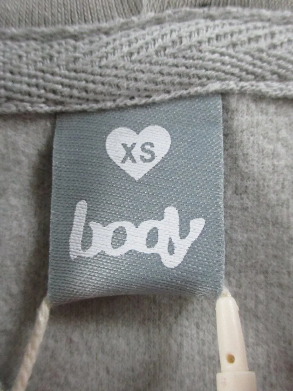 Body by Raven Tracy Hoodie Womens XS Heather Gray Essentials Zip Sweatshirt NEW - Picture 5 of 11